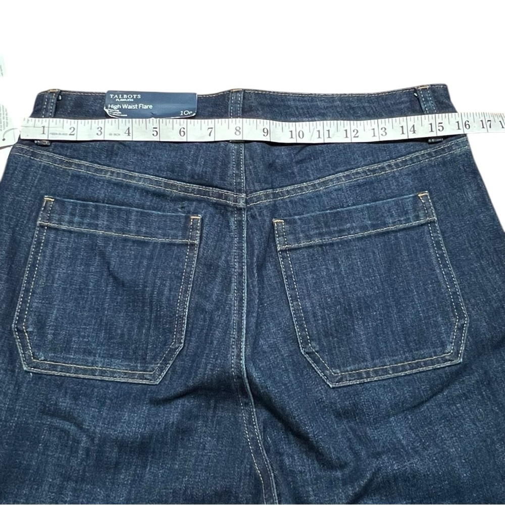 379 - Talbots Blue Flare & Wide Leg Jeans - Picture 4 of 8